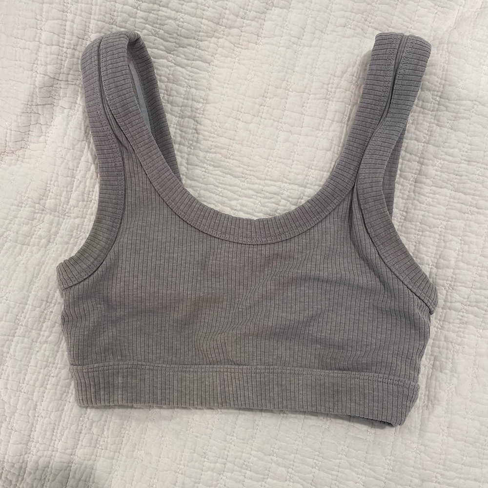 Alo Yoga Wellness Bra in Gray